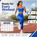 ✨High Waist Contrast Line Yoga 2 Piece Set, Butt-Lift Sculpt Workout Outfit, Supportive Sports Bra & Stretch Leggings for Gym Running Tennis