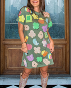 Mixed Lucky Charms Sequin Dress