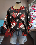 Western Skull Contrast T-shirt