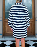 All Season Striped Mini Dress