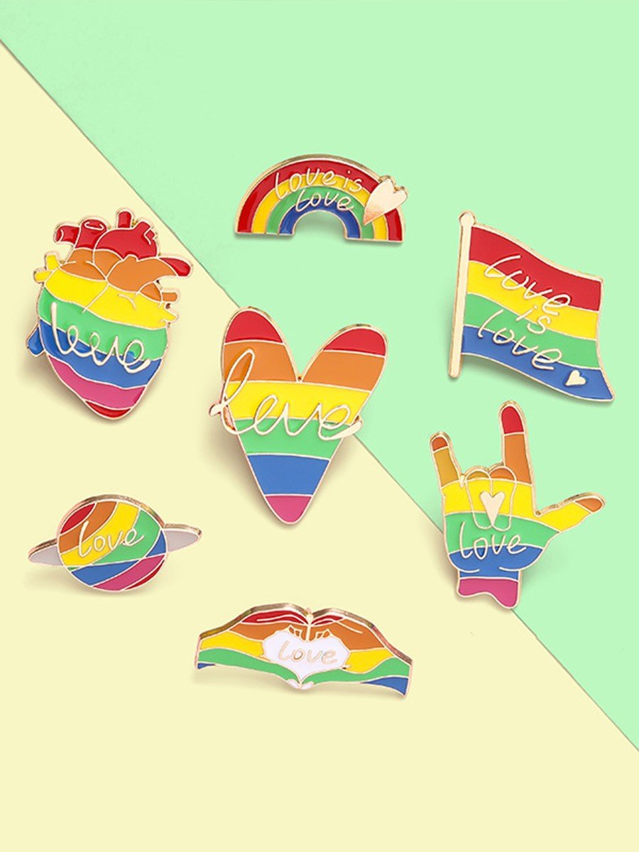 Rainbow Jewelry Brooch