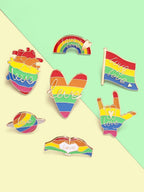 Rainbow Jewelry Brooch