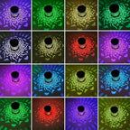 65K+ SOLD!✨Solar Mandala Wall Light | Outdoor Garden Fence Projector Lamp 🪐🌌