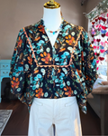 Vintage Leaf Printed Top