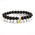 Pride Rainbow Stone Bracelet
