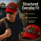 Handmade Embroidered Devil Dog 250th Birthday Commemorative Cap 🇺🇸