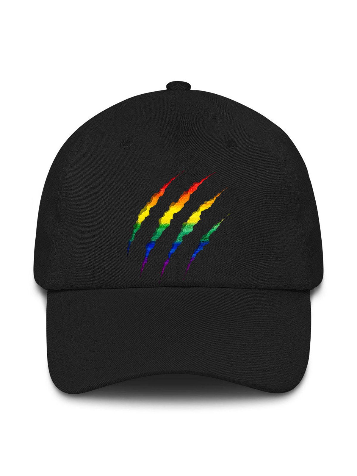 LGBT Gay Rainbow Bear Paw Prints Casual Cap