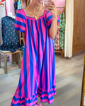 Neon Story Maxi Dress