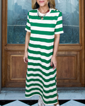 Versatile Striped Maxi Dress