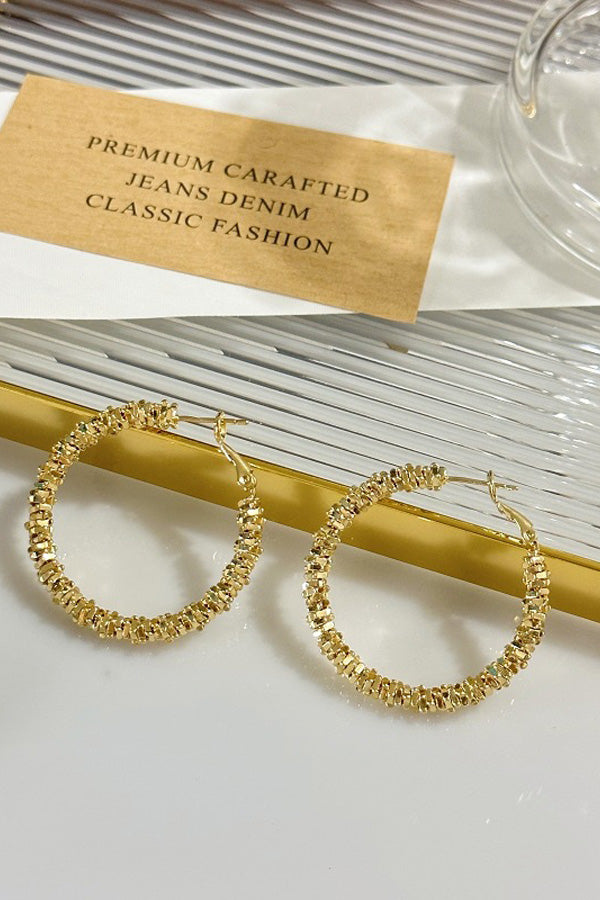 Golden Hoop Earrings