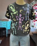 Starry Sky Dancing Skeleton Tee