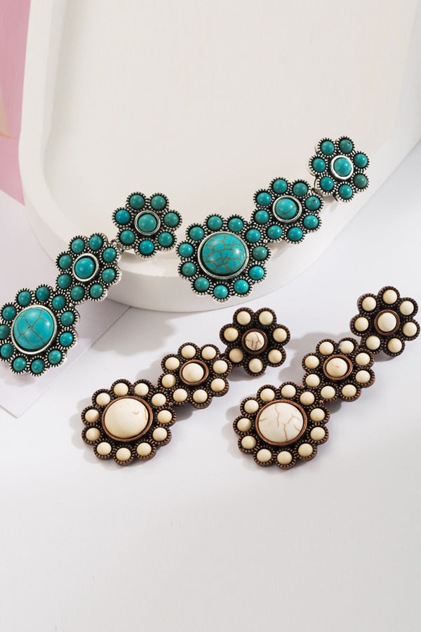 Vintage Turquoise Long Earrings