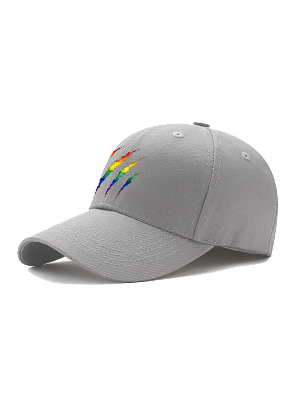 LGBT Gay Rainbow Bear Paw Prints Casual Cap
