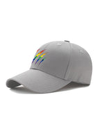 LGBT Gay Rainbow Bear Paw Prints Casual Cap