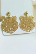 Metal Hollow Out Tigger Earrings