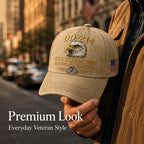 DD-214 Veteran 3D Embroidered Cap - “IT'S A VETERAN THING YOU WOULDN'T UNDERSTAND”🎁 Free Honor Coin With Every Cap Purchase