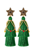 Christmas Tree Pattern Earrings