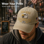 DD-214 Veteran 3D Embroidered Cap - “IT'S A VETERAN THING YOU WOULDN'T UNDERSTAND”🎁 Free Honor Coin With Every Cap Purchase