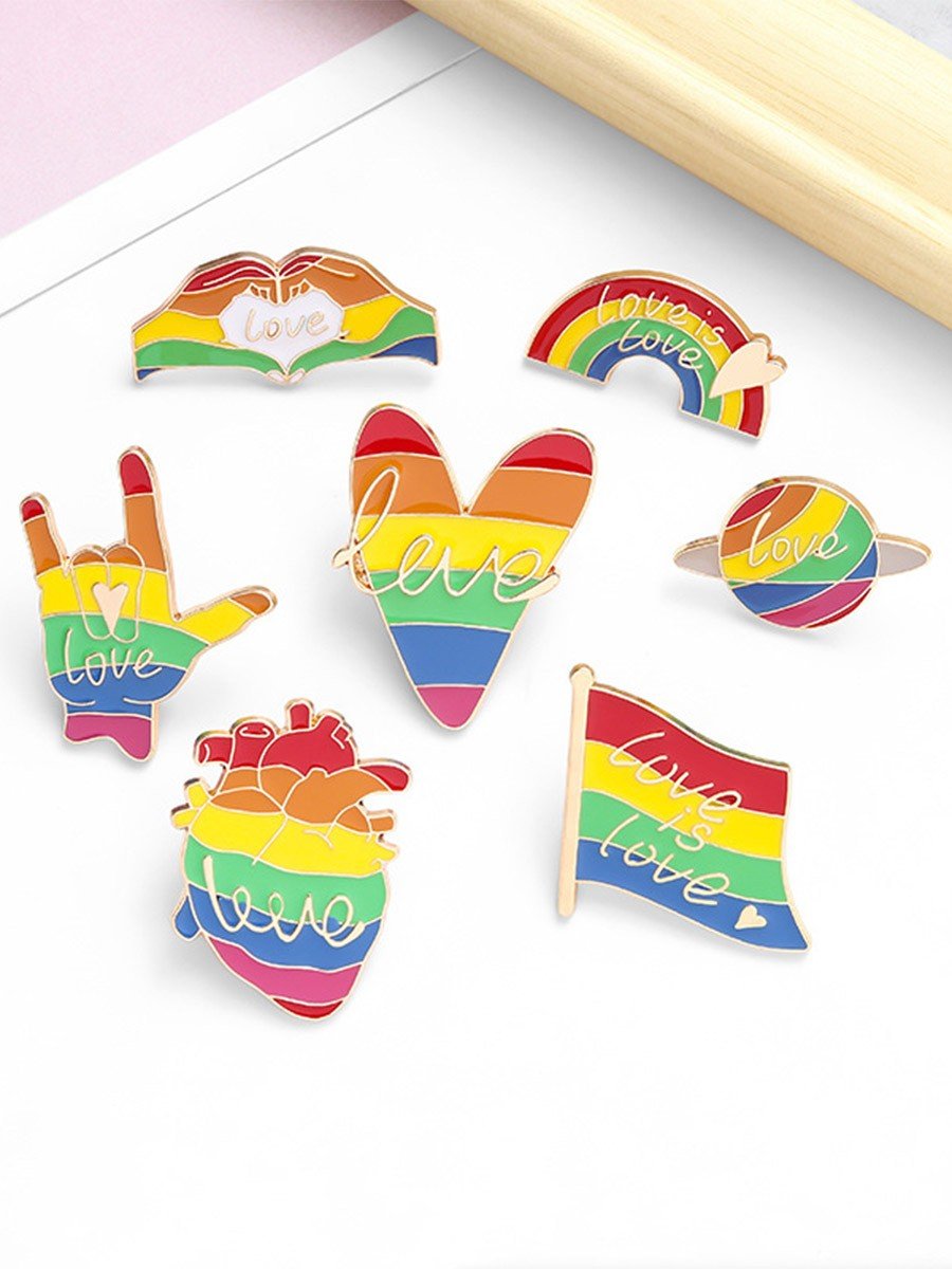 Rainbow Jewelry Brooch