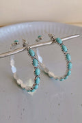 Vintage Turquoise Hoop Earrings