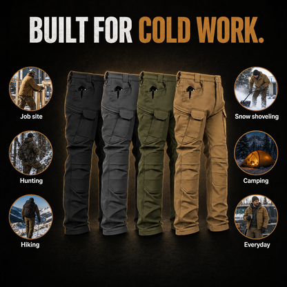 Men's Tactical Water Resistant Fleece Lined Pants